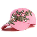 Three wholesale fall fashion Denim Baseball cap Sports Hat cap canvas Snapback caps hat for women good quality-Pink-adjustable-JadeMoghul Inc.