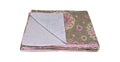 Throws Cheap Throw Blankets - 50" x 70" Multicolored, Elegant, Kantha - Throw HomeRoots
