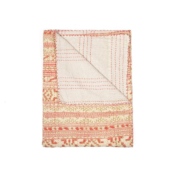 Throws Cheap Throw Blankets - 50" x 70" Multicolored, Flawless, Kantha - Throw HomeRoots