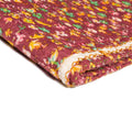 Throws Cute Throws - 50" x 70" Maroon, Kantha Cotton - Throw Blanket HomeRoots