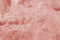 Throws Faux Fur Throw - 50" x 70" x 2" Dusty Rose Sheepskin Faux Fur Throw HomeRoots