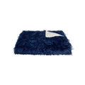 Throws Faux Fur Throw - 50" x 70" x 2" Ink Sheepskin Faux Fur Throw HomeRoots