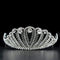 Priness Tiara LO2114 Imitation Rhodium Brass Tiaras & Hair Clip with Crystal