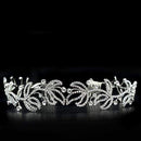 Priness Tiara LO2115 Imitation Rhodium Brass Tiaras & Hair Clip with Crystal