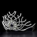 Tiara LO2111 Imitation Rhodium Brass Tiaras & Hair Clip with Crystal