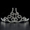 Tiara LO2112 Imitation Rhodium Brass Tiaras & Hair Clip with Crystal