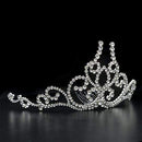 Tiara LO2112 Imitation Rhodium Brass Tiaras & Hair Clip with Crystal