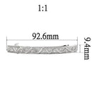 Tiaras & Hair Clip Wedding Tiara LO1425 Rhodium White Metal Tiaras & Hair Clip with Crystal Alamode Fashion Jewelry Outlet