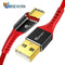 TIEGEM 3.1 USB Type C Cable Nylon Fast Charging USB Type-C USB-C Data Sync Charger Cable for Oneplus 2 Zuk Z2 NEXUS 5X 6P XiaoMi-China-Black-1m-JadeMoghul Inc.