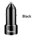 TIEGEM Dual USB Car Charger Quick Charge 2.0 3.0 Mobile Phone USB Car charger for iPhone 7 8 X Samsung Xiaomi Car Phone Charger-China-Black-JadeMoghul Inc.