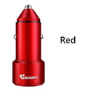 TIEGEM Dual USB Car Charger Quick Charge 2.0 3.0 Mobile Phone USB Car charger for iPhone 7 8 X Samsung Xiaomi Car Phone Charger-China-Red-JadeMoghul Inc.