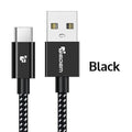 Tiegem USB Type C Cable Fast Charging 2A USB 3.1 USB C cable Data Cable USB Type-C charge cable for Samsung S8 Xiaomi Huawei LG-China-Black-1m-JadeMoghul Inc.