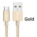 Tiegem USB Type C Cable Fast Charging 2A USB 3.1 USB C cable Data Cable USB Type-C charge cable for Samsung S8 Xiaomi Huawei LG-China-Gold-1m-JadeMoghul Inc.