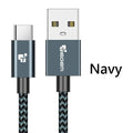 Tiegem USB Type C Cable Fast Charging 2A USB 3.1 USB C cable Data Cable USB Type-C charge cable for Samsung S8 Xiaomi Huawei LG-China-Navy-1m-JadeMoghul Inc.