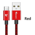 Tiegem USB Type C Cable Fast Charging 2A USB 3.1 USB C cable Data Cable USB Type-C charge cable for Samsung S8 Xiaomi Huawei LG-China-Red-1m-JadeMoghul Inc.