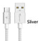 Tiegem USB Type C Cable Fast Charging 2A USB 3.1 USB C cable Data Cable USB Type-C charge cable for Samsung S8 Xiaomi Huawei LG-China-Sliver-1m-JadeMoghul Inc.