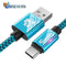 TIEGEM USB Type C Cable for One Plus 6 5t Quick Charge QC3.0 USB C Fast Charging USB Charger Cable for Samsung Galaxy S9 S8 Plus