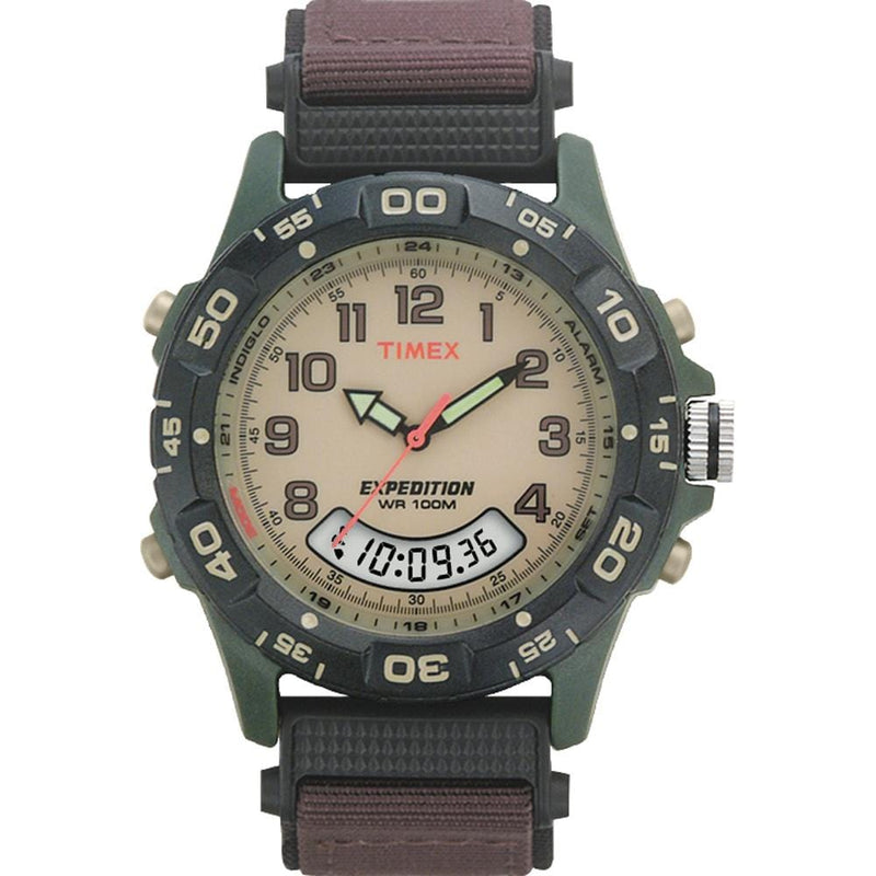 Timex Expedition Resin Combo Classic Analog Green-Black-Brown [T45181]-Watches-JadeMoghul Inc.