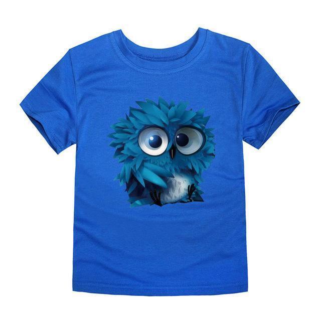 TINOLULING 12 Colors 2017 Boys Girls owl T Shirt Kids T-Shirt Children Tops Baby Tees For 2-14 Years