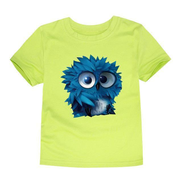 TINOLULING 12 Colors 2017 Boys Girls owl T Shirt Kids T-Shirt Children Tops Baby Tees For 2-14 Years AExp
