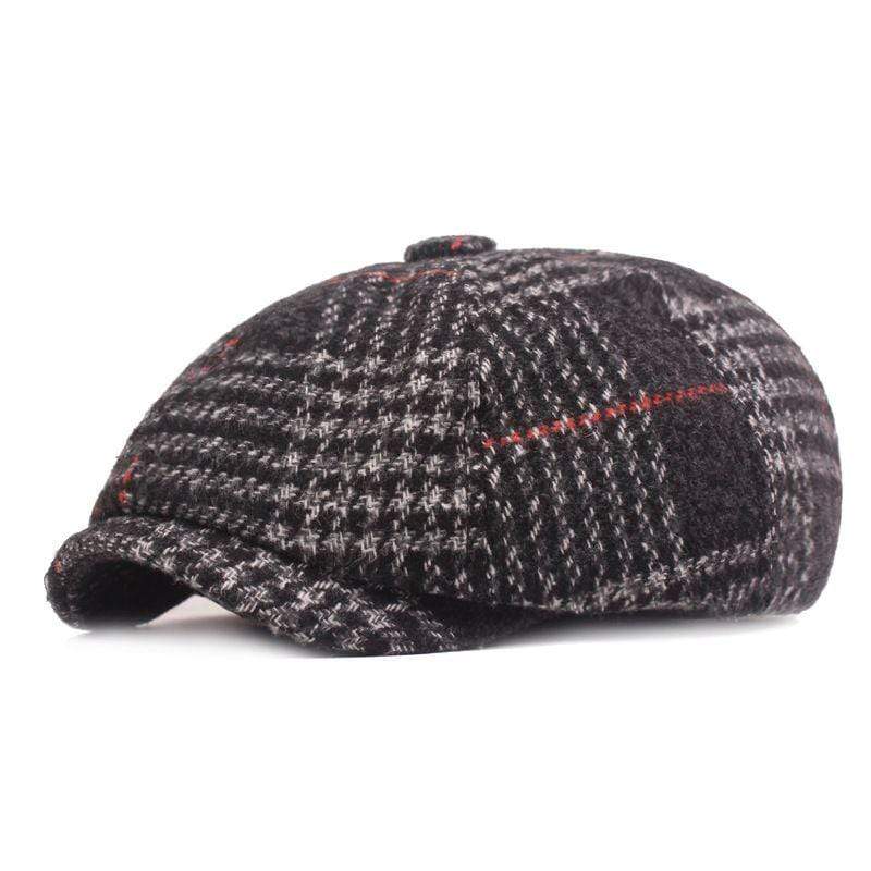 TIY Caps Vintage Plaid Pattern Men And Women Winter Thickening Hat TIY