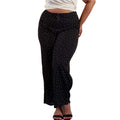 Creative Design Printing Style Casual Women Wide Leg Pants