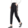 TIY Clothing New Fashion Simple Style Loose Vertical Stripes Women Sweat Pants TIY