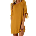TIY Clothing New Summer Sexy Woman Solid Color Chiffon Cozy Loose Dress TIY