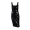 TIY Clothing New Summer Sexy Woman Strapless Solid Color Latex Leather Dress TIY