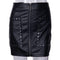 TIY Clothing Punk Style Fashion Zipper Decorative Rivet Design PU Skirt TIY