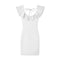 TIY Clothing Sexy Backless Design Solid Color Flouncing Neckline Women Tight Dress TIY