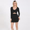 TIY Clothing Sexy Hollow Waistline Design Women Solid Color Tight Dress TIY
