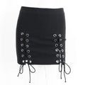 TIY Clothing Sexy Lady Lace Up Hollow Out Street Style Mini Skirt TIY