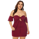TIY Clothing Sexy Lady Solid Color Off-shoulder Knotted Design Dress TIY