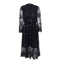 TIY Clothing Sexy Woman V-Neck Sequin Hollow Lace Long Sleeve Party Dress TIY