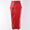 TIY Clothing Sexy Women Solid Color PU Leather Zipper Skirt TIY