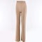 TIY Clothing Sexy Women Solid Color Velvet Fabric High-waisted Straight Pants TIY