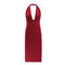 TIY Clothing Solid Color Deep V Neck Sexy Backless Halter Dress TIY
