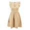 TIY Clothing Solid Color Fashion Ruffle Cap Sleeve Large Hem Dress TIY