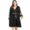 TIY Clothing Solid Color Hollowed Long Sleeves Plus Size Lady Sweet Slimming Dress TIY