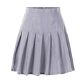 TIY Clothing Solid Color Hot Sale Women High-waisted Pleated Mini Skirt TIY