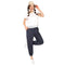 TIY Clothing Solid Color Short-sleeve Mesh Patchwork Tee Loose Pants Sports Set TIY