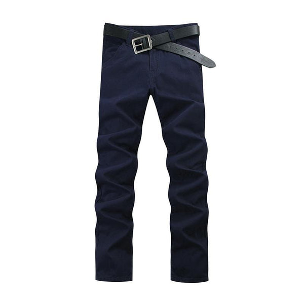 TIY Clothing Solid Color Straight Weekend Style Slim Fit Pocket New Model  Fashion Cotton Pants For Men TIY