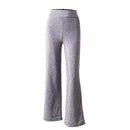 TIY Clothing Solid Color Unique Glitter Design Women Casual Flare Pants TIY
