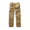 TIY Clothing Streetwear Style Solid Color Multi Pockets Casual Men's Big Trousers Without Belt TIY