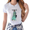 Summer Basic Wear Vogue Girls Printed Short-sleeve Casual Tee