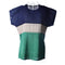 Summer Fashion Style Chiffon 3 Color Stitching Slim Female T-Shirt