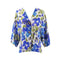 Summer Floral Print Loose Pattern Dolman Sleeve Casual Blouse