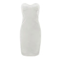 TIY Clothing Summer Sexy Solid Color Strapless Tube Dress TIY