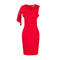 Summer Sexy Woman Solid Color Hip Tight Evening Dress